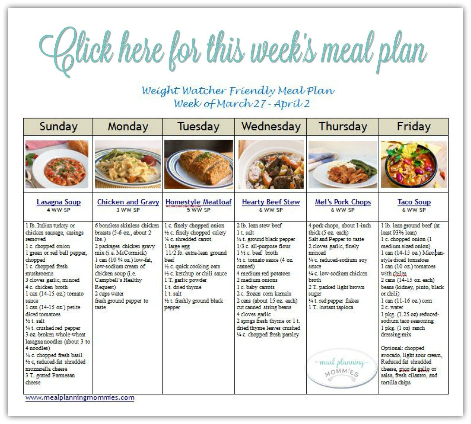 Pin On Smart Point Meal Plan