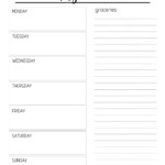 Printable Meal Planning Template Paper Trail Design