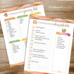 Printable Thanksgiving Planner Thanksgiving Menu Plan