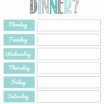 Printables Weekly Meal Planner Template Free Meal