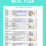 Weekly Menu 3 18 18 80 Day Obsession Refeed Day What s