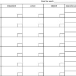 Weekly Menu Plan Blank Form Meal Planner Template