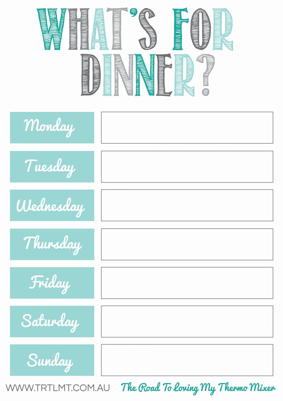 What s For Dinner 2 FB Free Meal Planning Printables