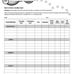 16 Best Images Of Nutrition Meal Plan Worksheet Food