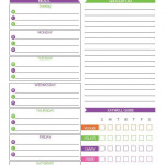 2021 Free Printable Weekly Meal Planner With Grocery List