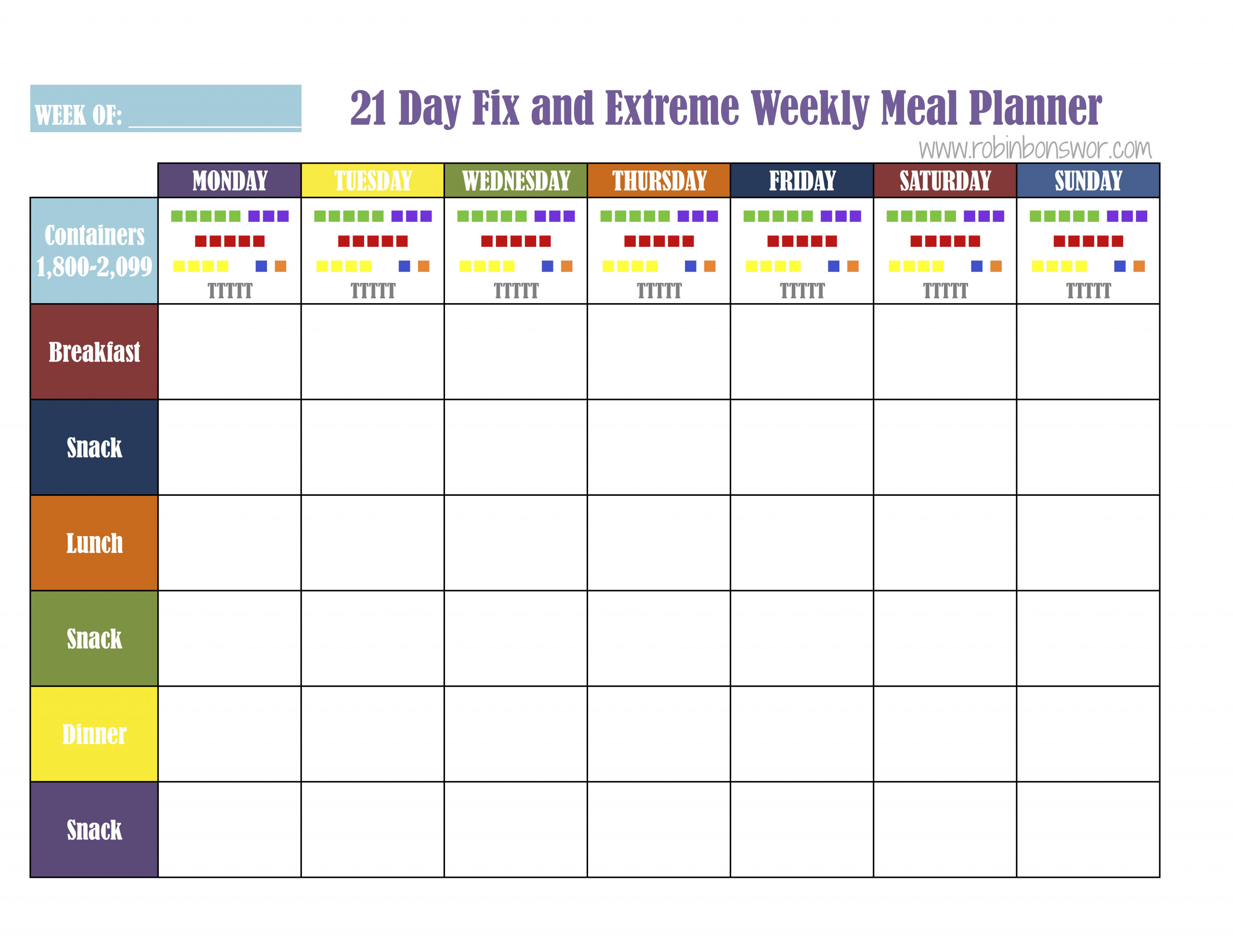 21 Day Fix Meal Plan Tools Get Fit Lose Weight Feel 