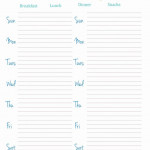 30 Two Week Meal Planner Template In 2020 Weekly Meal