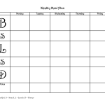 4 Free Blank Printable Weekly Meal Planner In PDF Word