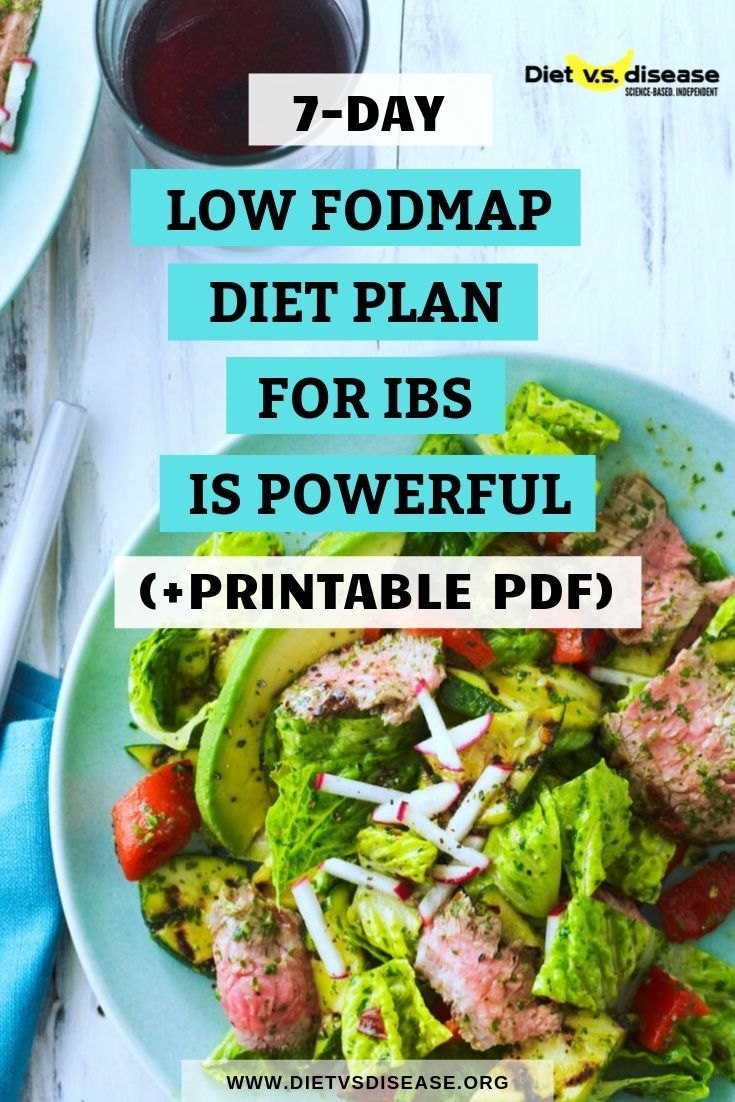 7 Day Low FODMAP Diet Plan For IBS Printable PDF 