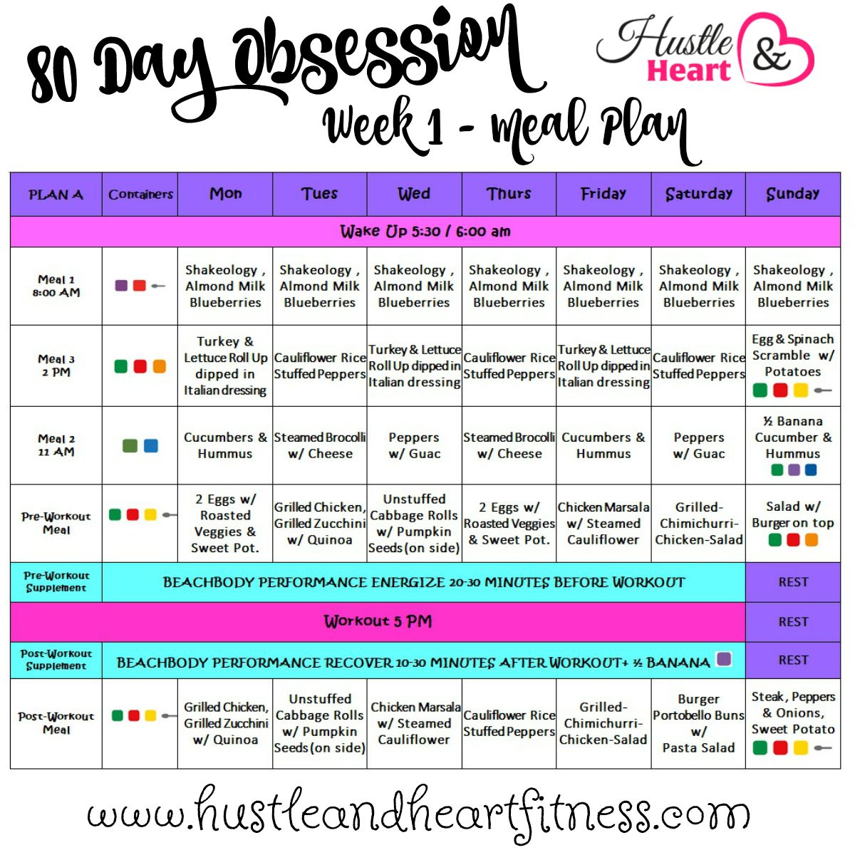 80 Day Obsession Meal Plan With Recipes Tips To Keep You