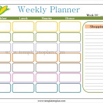 Blank Meal Planner Template Free Editable Meal Planner