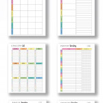 Classic Discbound 7 X 9 25 Printable Rainbow Meal