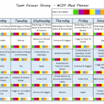 Core De Force Sample Meal Plan For 1 Week 21 Day Fix