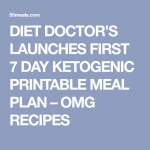 DIET DOCTOR S LAUNCHES FIRST 7 DAY KETOGENIC PRINTABLE