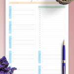 Download Printable Weekly Meal Plan And Shopping List PDF