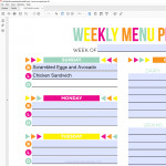 Editable Meal Plan Printable Printable Crush