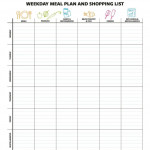 Family Meal Planner Template Fresh 40 Weekly Meal Planning