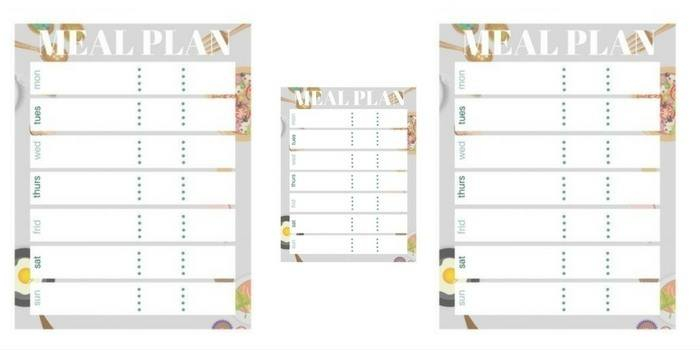 Free Meal Plan Printable Bullet Journal Stickers My 