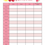 Free Printable 2 week Meal Planners 4 Designs