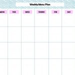 Free Printable Monthly Meal Planner Word Plan Beautiful