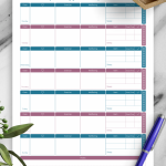 Free Printable Weekly Fitness And Meal Template PDF Download