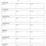 Free Printable Weekly Meal Plan Template Paper Trail Design