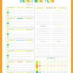 FREE Printable Weekly Meal Planner Printable Crush