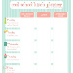Free Printables The Organized Parent Lunch Planner