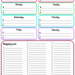 Free Printables Weekly Meal Planner Grocery List The