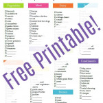 Free Simple Ingredients For Simple Meals Printable