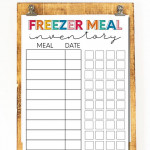 Freezer Meal Inventory Freezer Meals Inventory