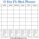 Grace Grit 21 Day Fix Meal Planner And Grocery List