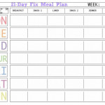 Here Is A BLANK Meal Plan Template You Can Use Meal