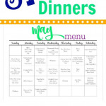 May Meal Plan For Families Free Printable The