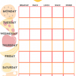 Meal Planner Printable For Kids