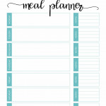 Meal Planning Calendar Printable Meal Planning Template