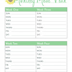 Monthly Meal Plan Printable 01