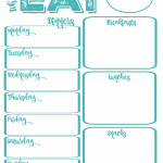 Pantry Makeover Free Printable Weekly Meal Planner And