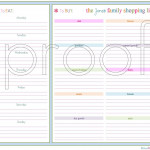 Personalized Meal Planning And Shopping List Printable