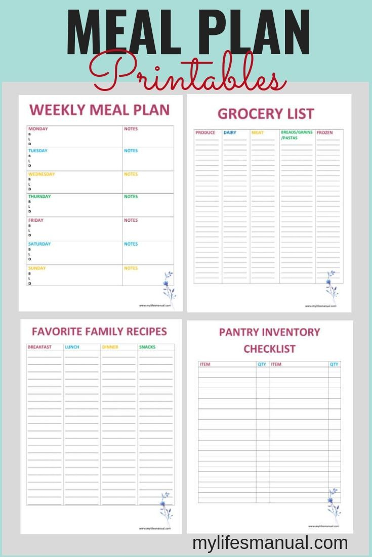 Pin On Meal Planning