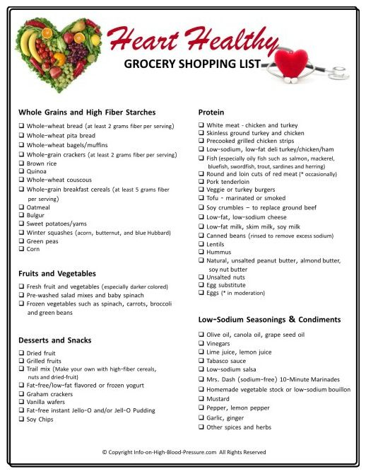 Pin On Printable Heart Healthy Charts