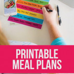 Printable Meal Planning Template Thirty Handmade Days