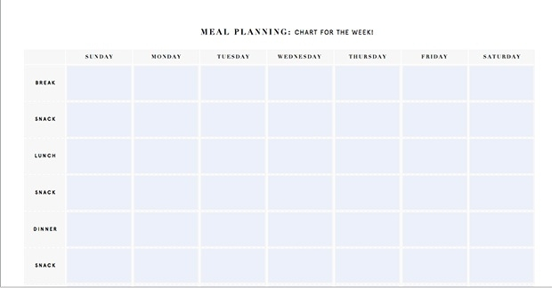 Printable Meal Planning Templates To Simplify Your Life 