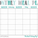 Printable Monthly Meal Planner Meal Planning Printable
