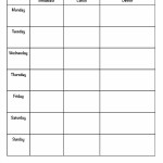 Printable Weekly Meal Planner Template