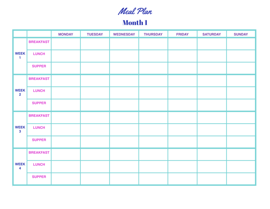 Simple Meal Planning Practigal Blog Meal Planning The 