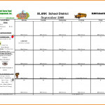 Template For School Lunch Menu Printable Schedule Template