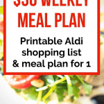 The 30 Weekly Meal Plan Free Printable Aldi Shopping