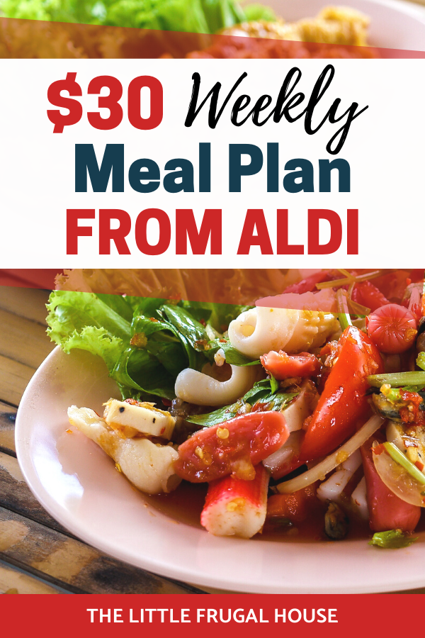 The 30 Weekly Meal Plan Free Printable Aldi Shopping 