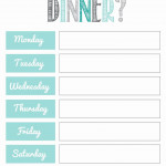 Two Week Meal Planner Template Best Of What S For Dinner 2